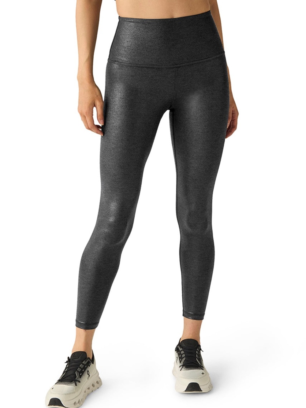 Beyond Yoga High Waisted Leggings black shine metallic small women’s athletic